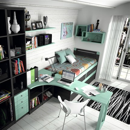 Dormitorio juvenil madera