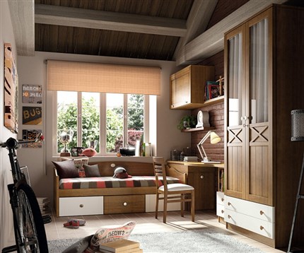 Dormitorio juvenil madera